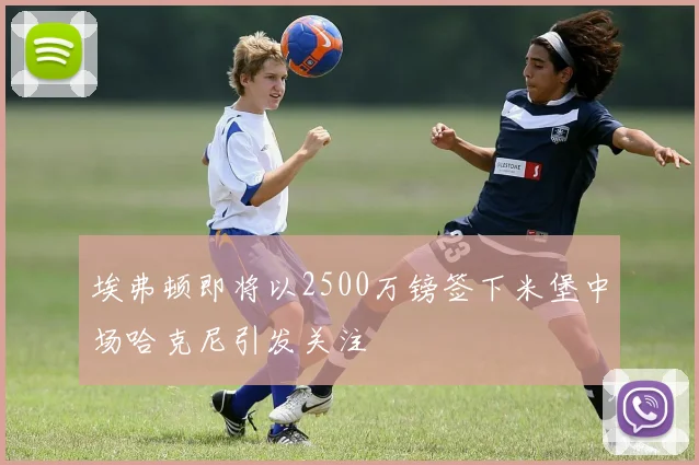 埃弗顿即将以2500万镑签下米堡中场哈克尼引发关注